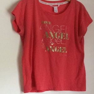 Victoria’s Secret Apricot Angel Wings T-Shirt Xx - image 1